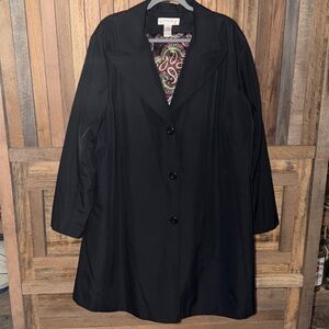 Preston & York Black Trench Coat